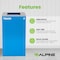 Alpine Industries Square Recycling Bin, 29 Gallons, Blue Can, Square Opening Lid, for Trash ALP4450-KIT-BLU-S-TR - alternate 9
